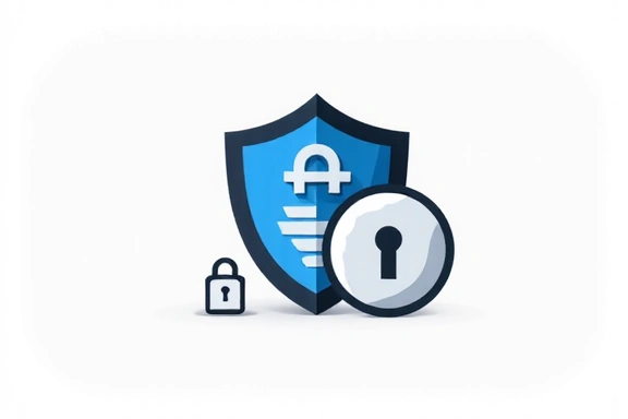 Symbol bezpieczeństwa i prywatności danych
